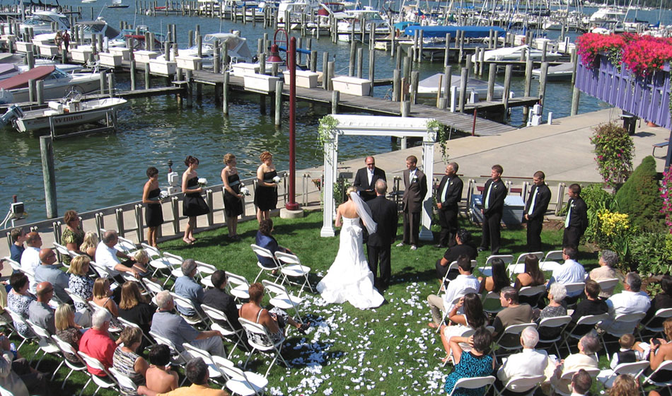 Outdoor Waterfront Wedding Ceremony